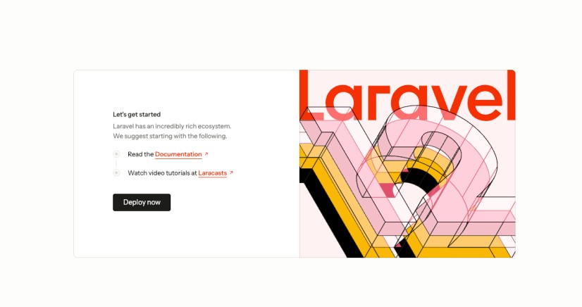 Laravel localhost page